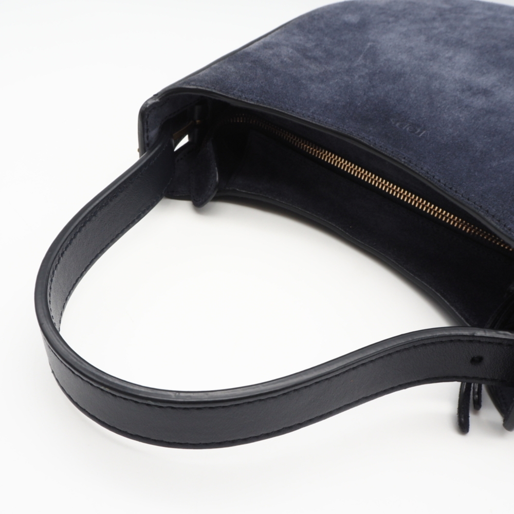 Tod's TOD’S Suede Leather Oboe Small Shoulder Bag - Handbag Navy Women's - Picture 9 of 16